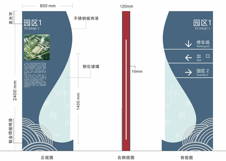 落地分流标识牌