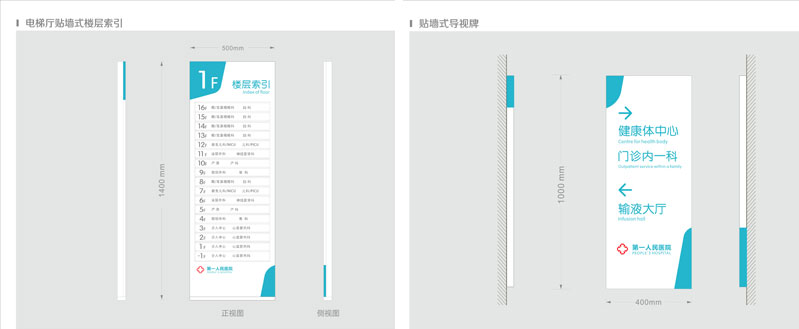 前期标识为人民医院提供医院标识标牌产品